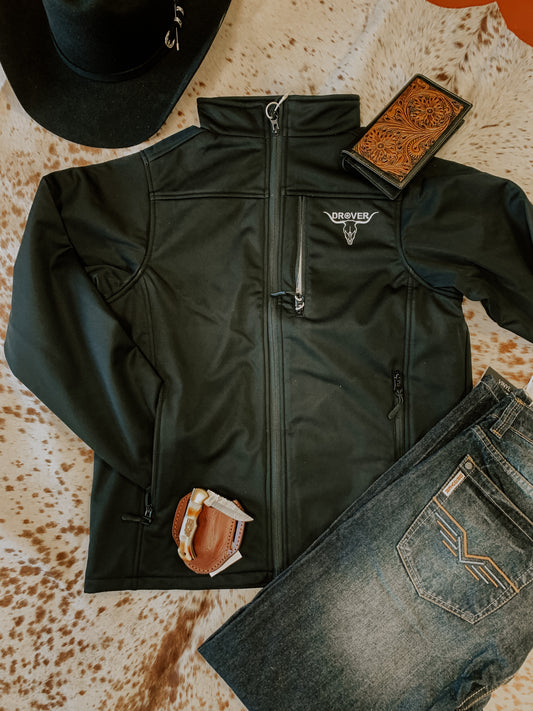Drover Black Conceal Carry Soft-shell Jacket