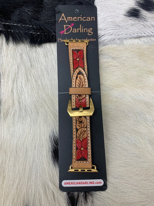 American Darling Red Flower Watch Band