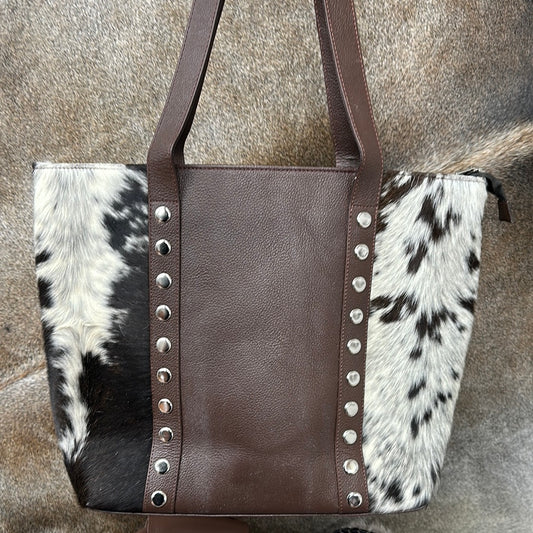 Studded Cowhide Tote