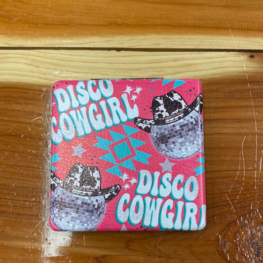 Disco Cowgirl Compact Mirror