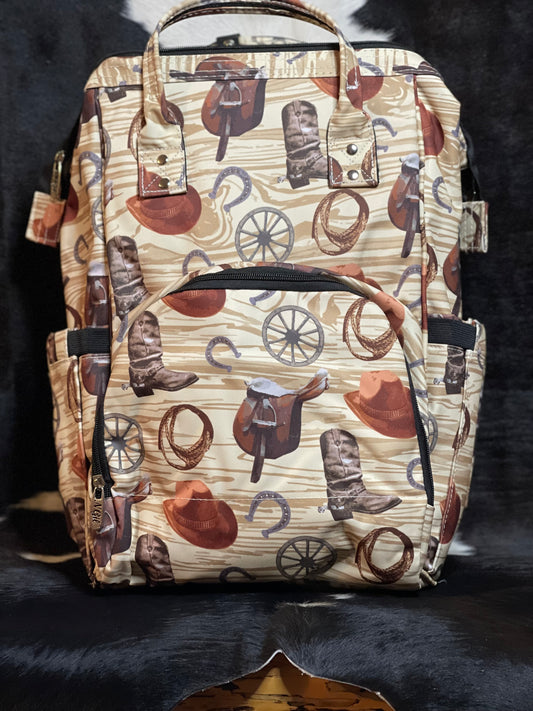 Cowboy Diaper Bag Backpack