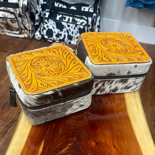 Tooled Leather & Hide Jewelry Box