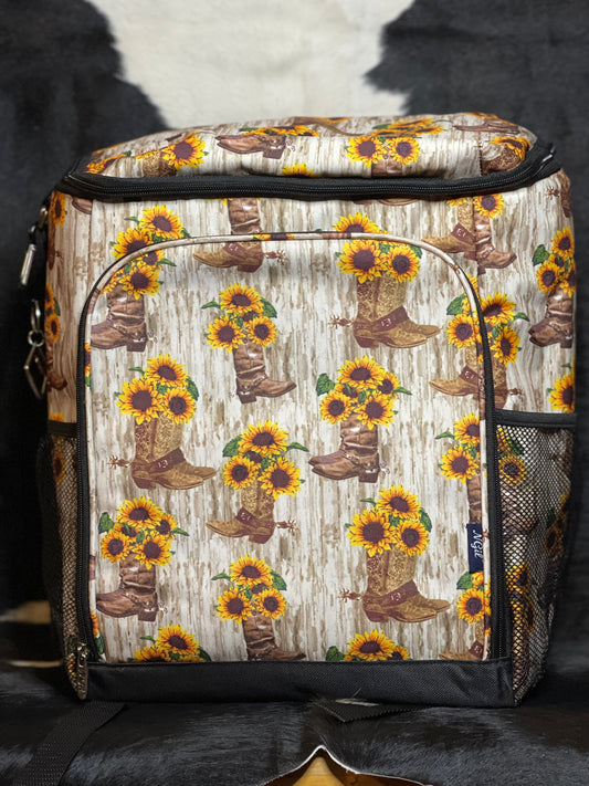 Country Sunflower Backpack Cooler
